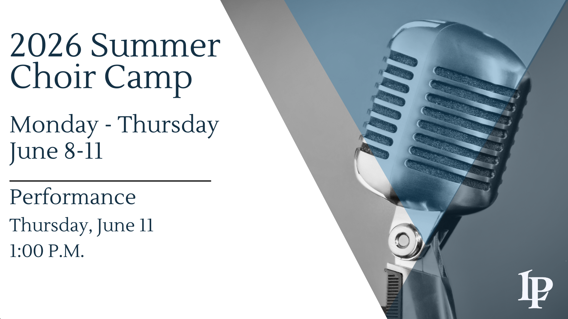 2026 Summer Choir Camp